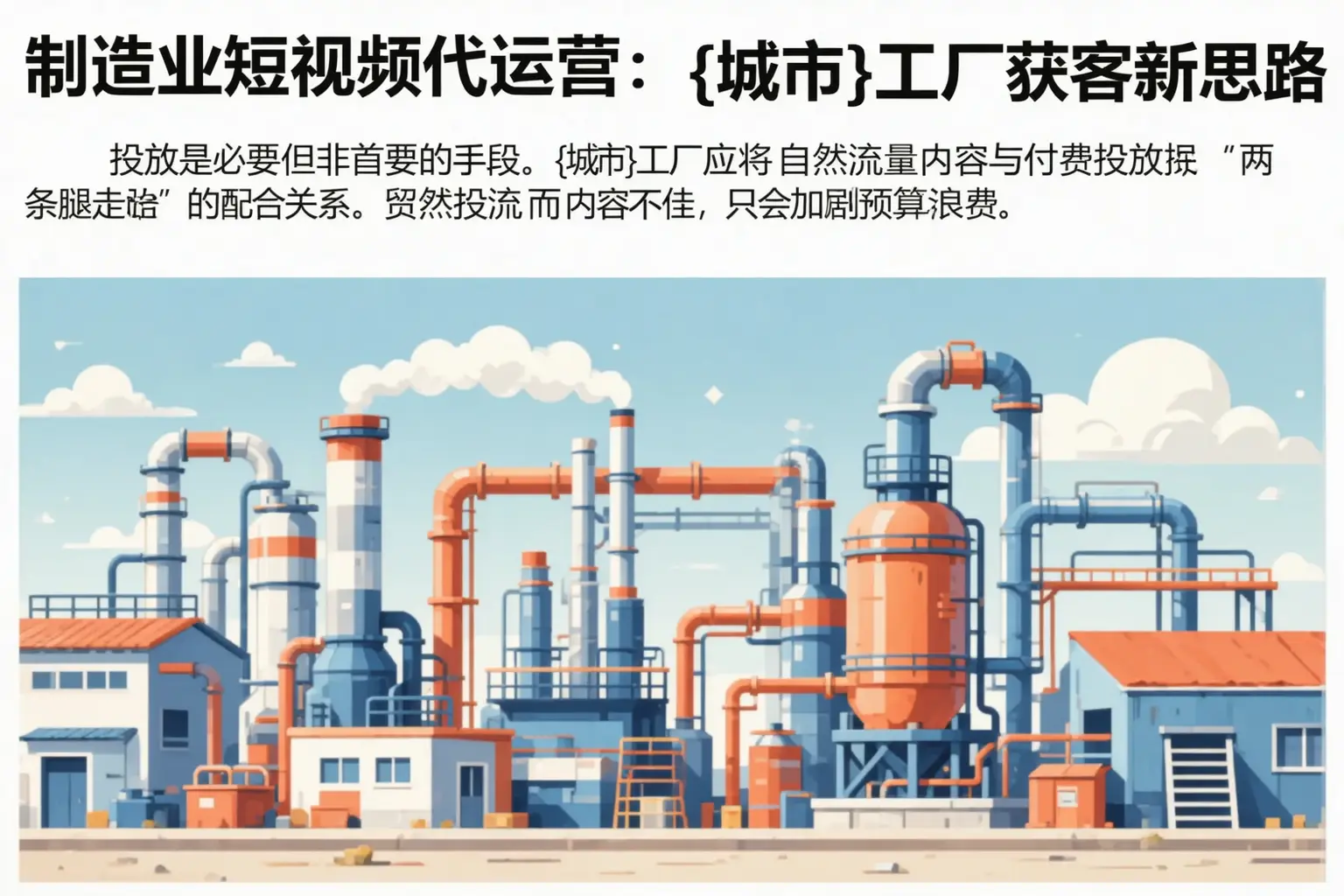 制造业短视频代运营：昌江工厂获客新思路